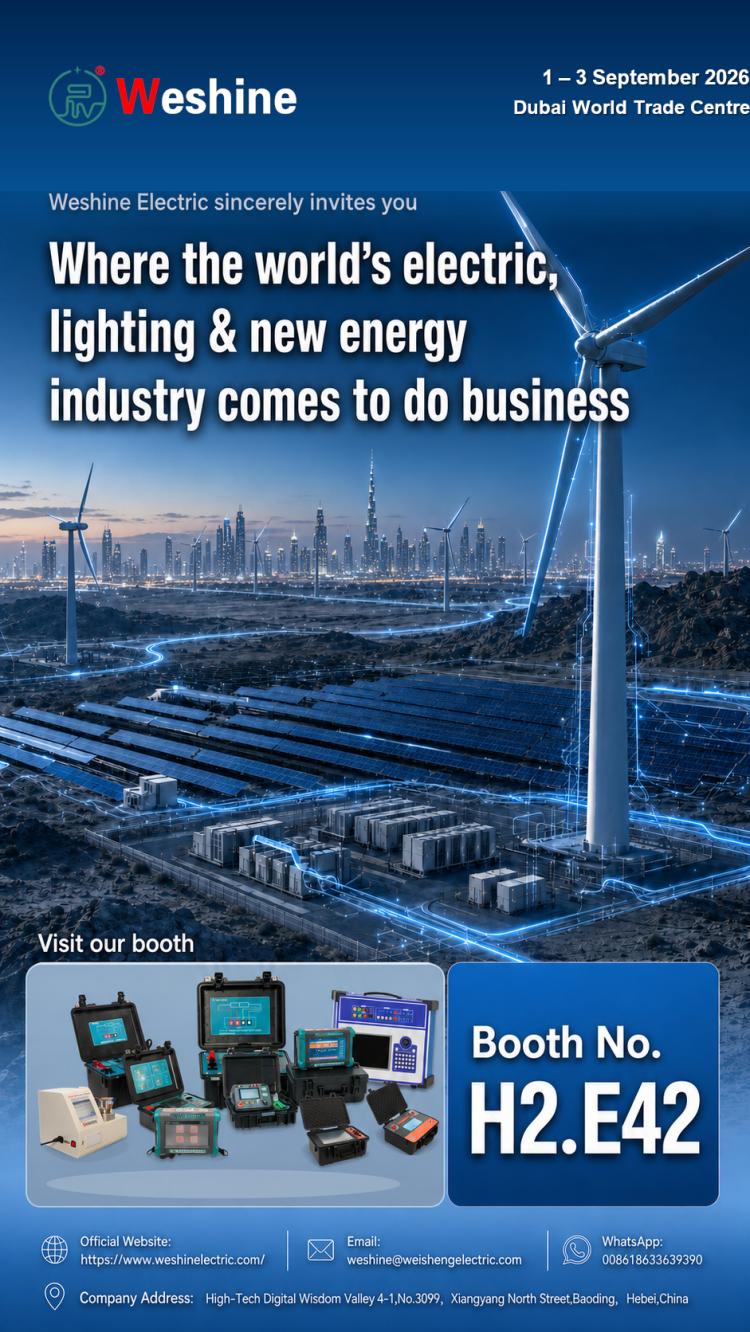 Weshine Electric Dubayda Middle East Energy 2026 sərgisində iştirak edəcək